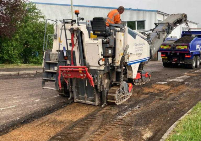 Preparing Road For Resurfacing